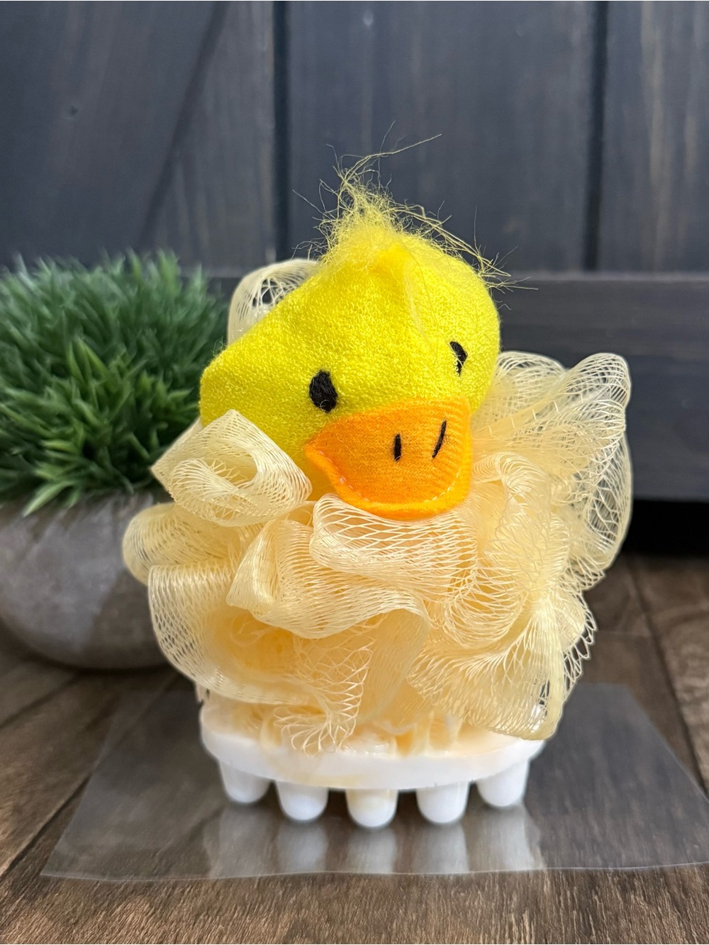 Duck Loofah infused goats milk soap ( chamomile )